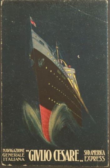 navio giulio cesare cartão